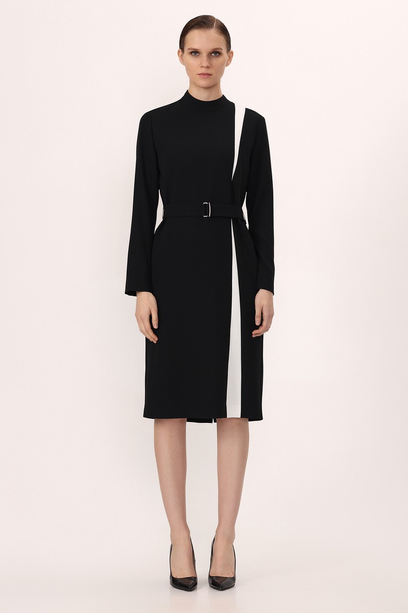 Платье VASSA&Co, пол женский, цвет черный