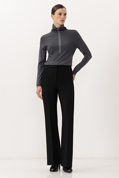 Водолазка из шерсти VASSA&Co, пол женский, цвет серый