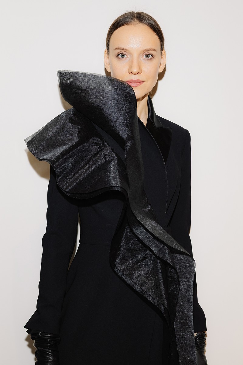 Жилет на одно плечо VASSA&Co, пол female, цвет black