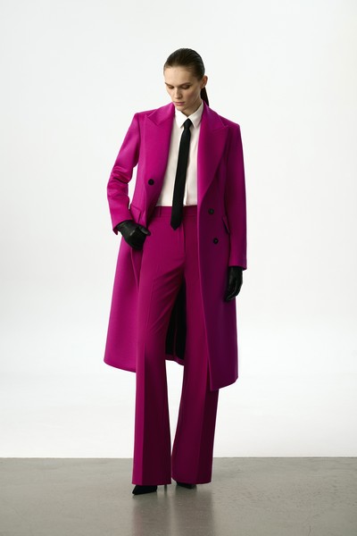 Пальто в оттенке темная фуксия VASSA&Co, пол женский, цвет фиолетовый