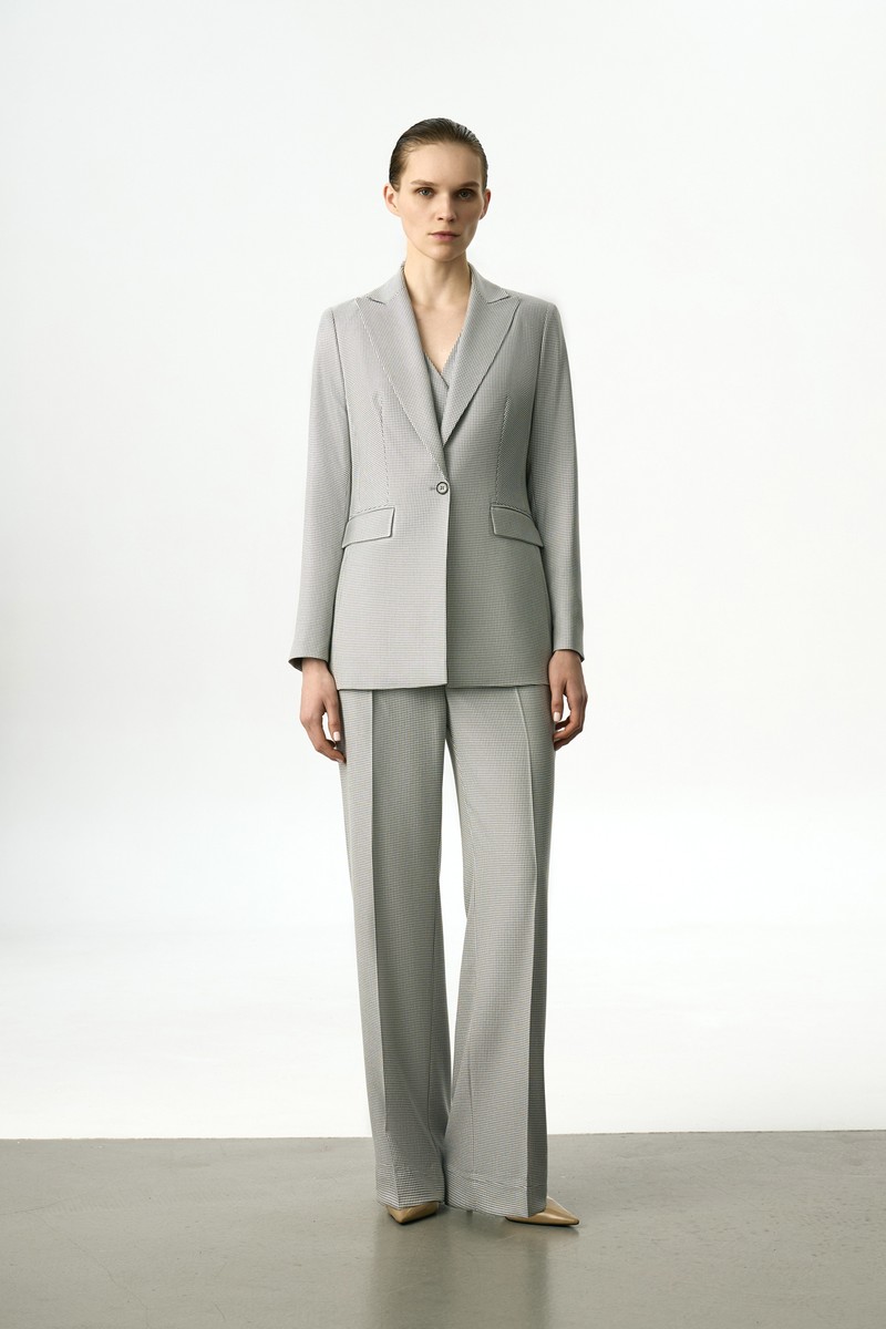 Жакет жемчужного цвета VASSA&Co, пол женский, цвет серый