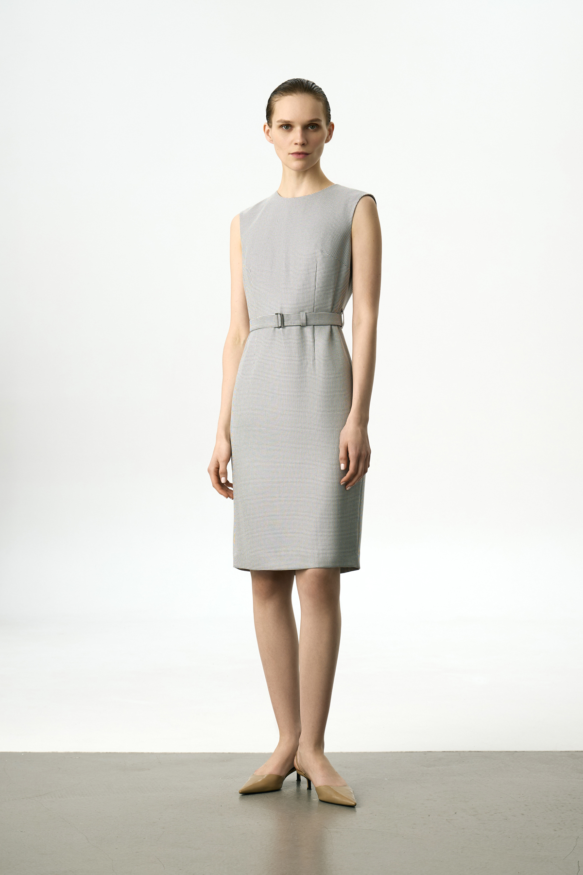 Платье-футляр VASSA&Co, пол женский, цвет серый