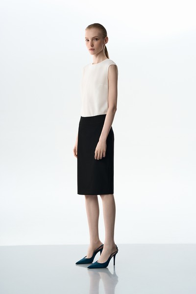 Юбка-карандаш VASSA&Co, пол female, цвет black