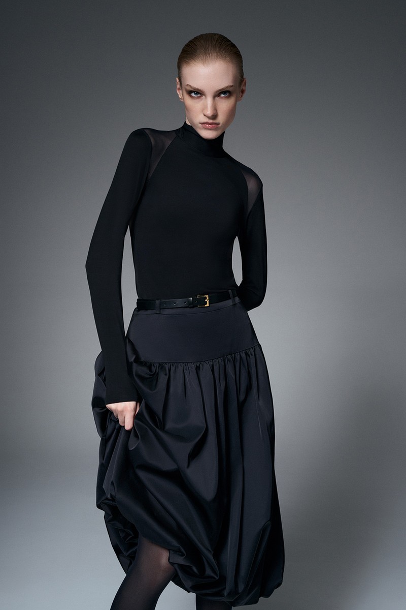 Юбка-баллон VASSA&Co, пол женский, цвет черный