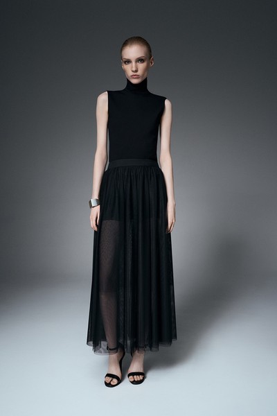 Юбка-макси VASSA&Co, пол женский, цвет черный