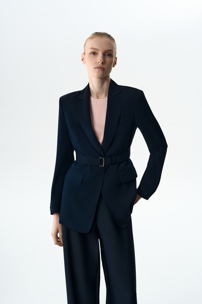 Жакет с облегченной спинкой VASSA&Co, пол женский, цвет синий