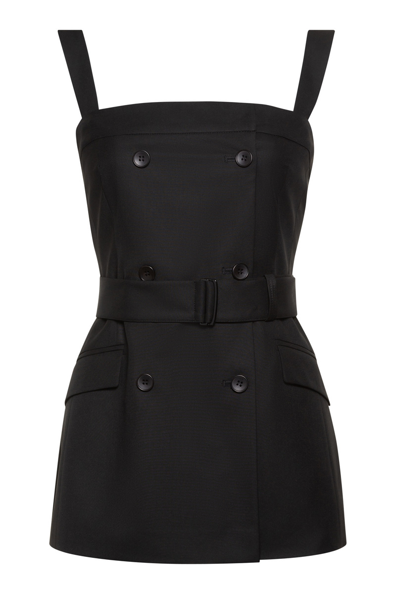 Топ с двубортной застежкой VASSA&Co, пол женский, цвет черный