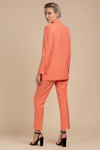 Зауженные базовые брюки VASSA&Co, пол женский, цвет розовый, фото №5