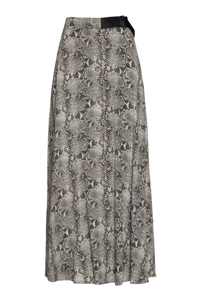 Длинная юбка из вискозы на пуговицах VASSA&Co, пол женский, цвет коричневый, фото №6