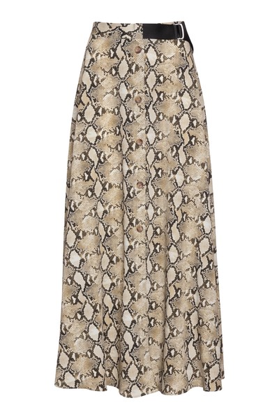 Длинная юбка на пуговицах VASSA&Co, пол женский, цвет хаки, фото №7