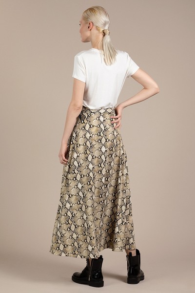 Длинная юбка на пуговицах VASSA&Co, пол женский, цвет хаки, фото №4