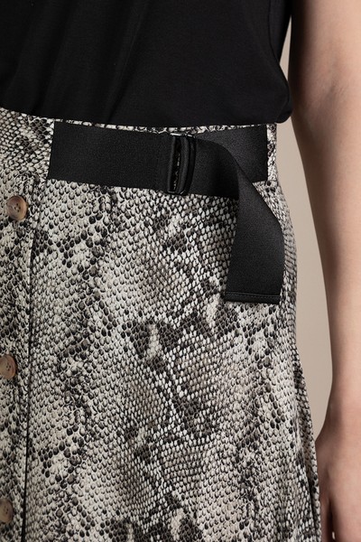 Длинная юбка из вискозы на пуговицах VASSA&Co, пол женский, цвет коричневый, фото №5