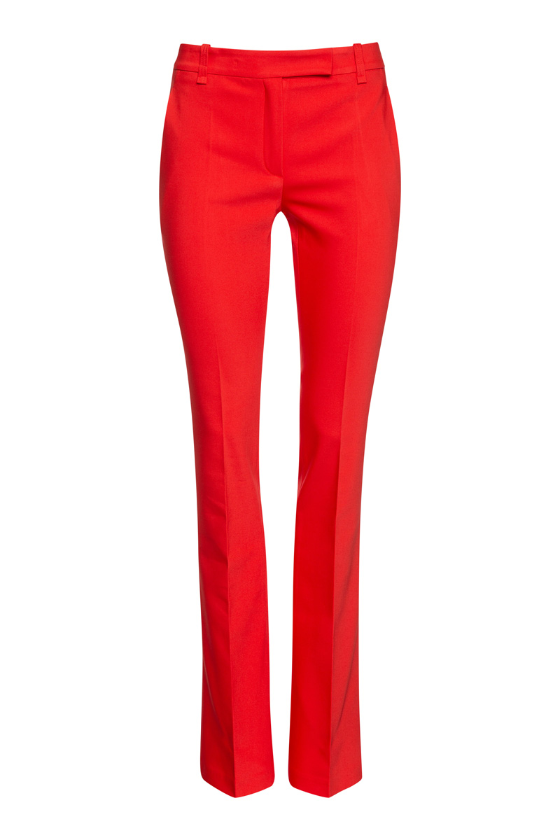 Брюки расклешенные от колена VASSA&Co, пол женский, цвет красный