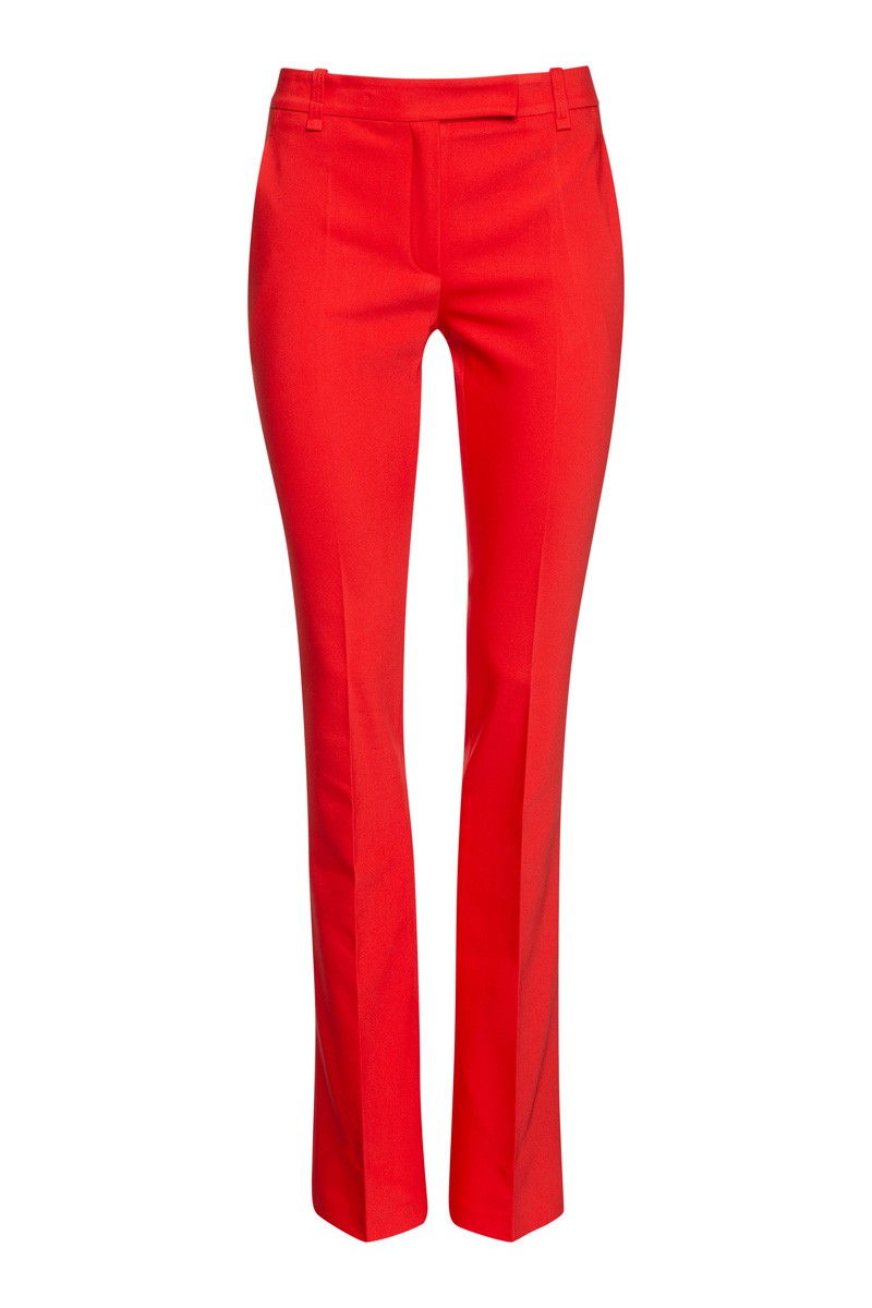 Брюки расклешенные от колена VASSA&Co, пол женский, цвет красный, фото №5