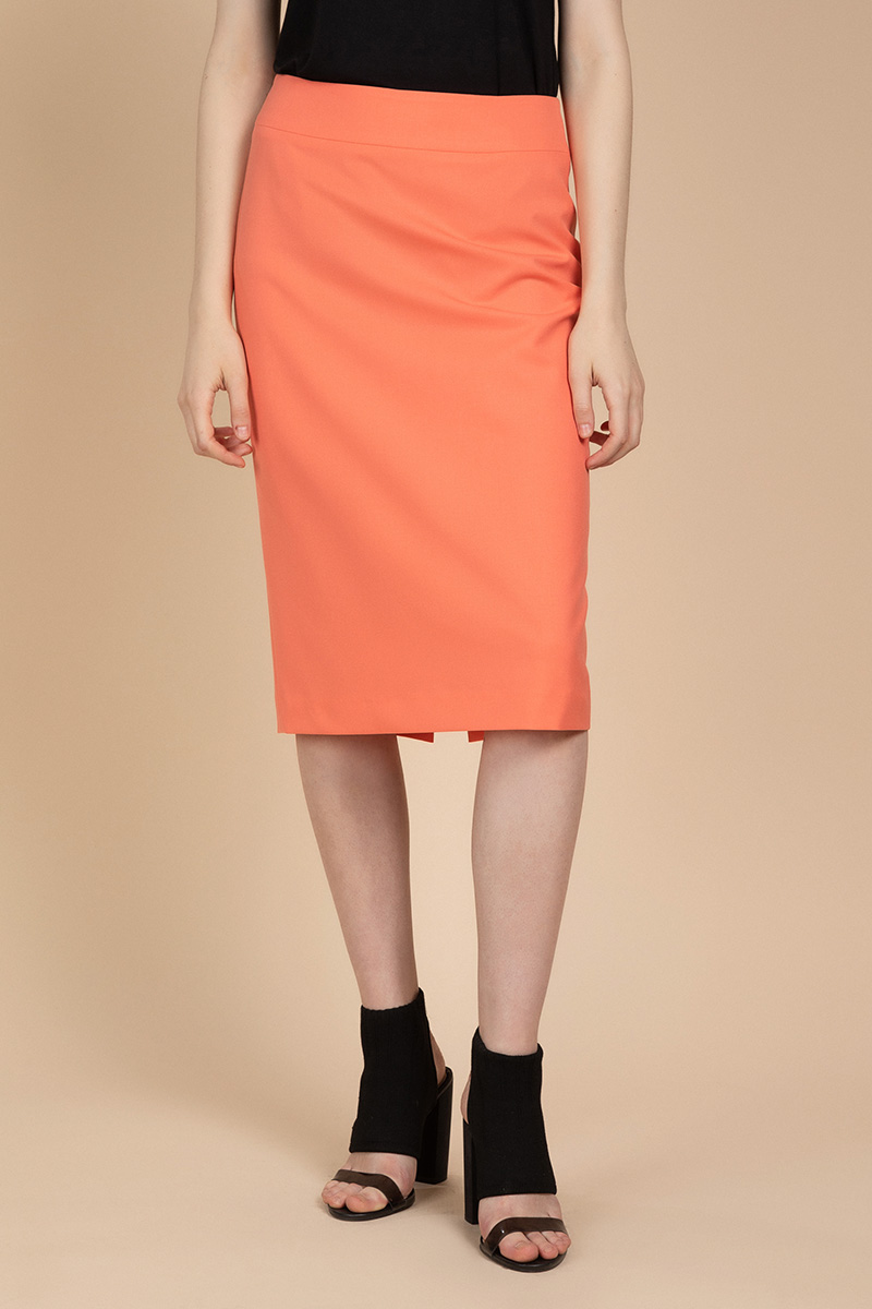 Классическая юбка зауженного силуэта VASSA&Co, пол женский, цвет розовый, фото №3