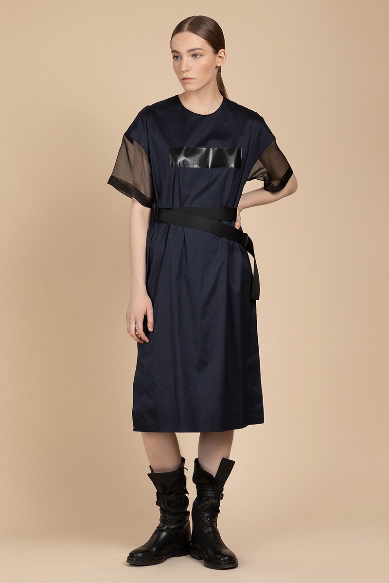 Платье в спортивном стиле VASSA&Co, пол женский, цвет синий, фото №5