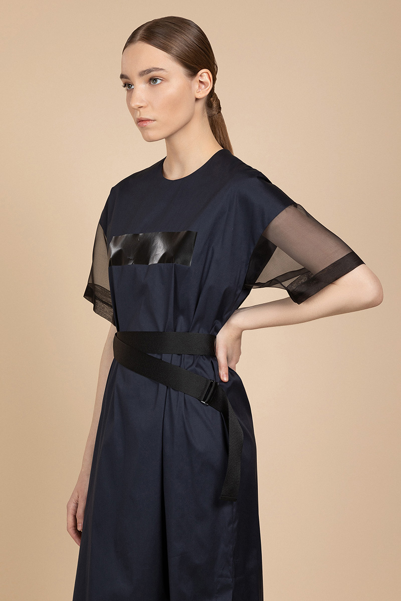 Платье в спортивном стиле VASSA&Co, пол женский, цвет синий