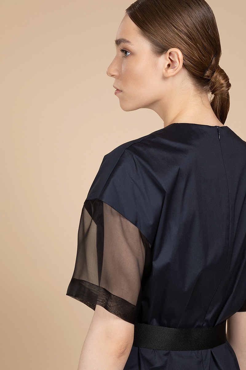 Платье в спортивном стиле VASSA&Co, пол женский, цвет синий, фото №4