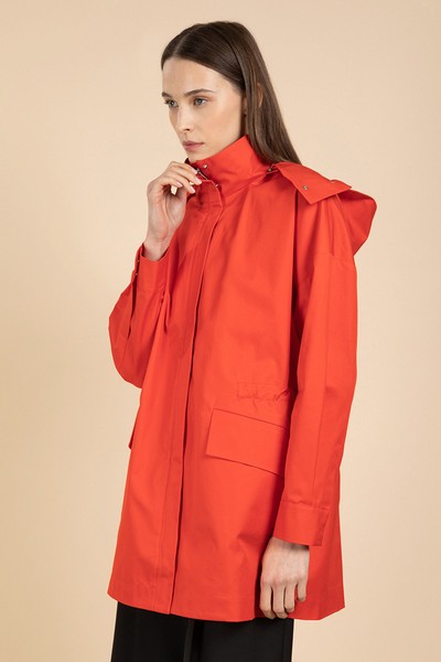 Куртка-парка средней длины VASSA&Co, пол женский, цвет красный, фото №3