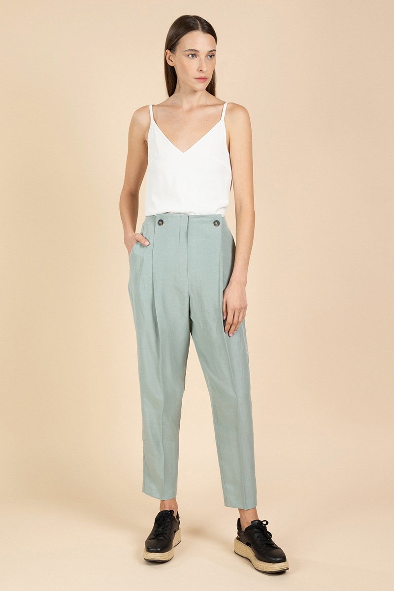 Брюки VASSA&Co, пол женский, цвет коричневый