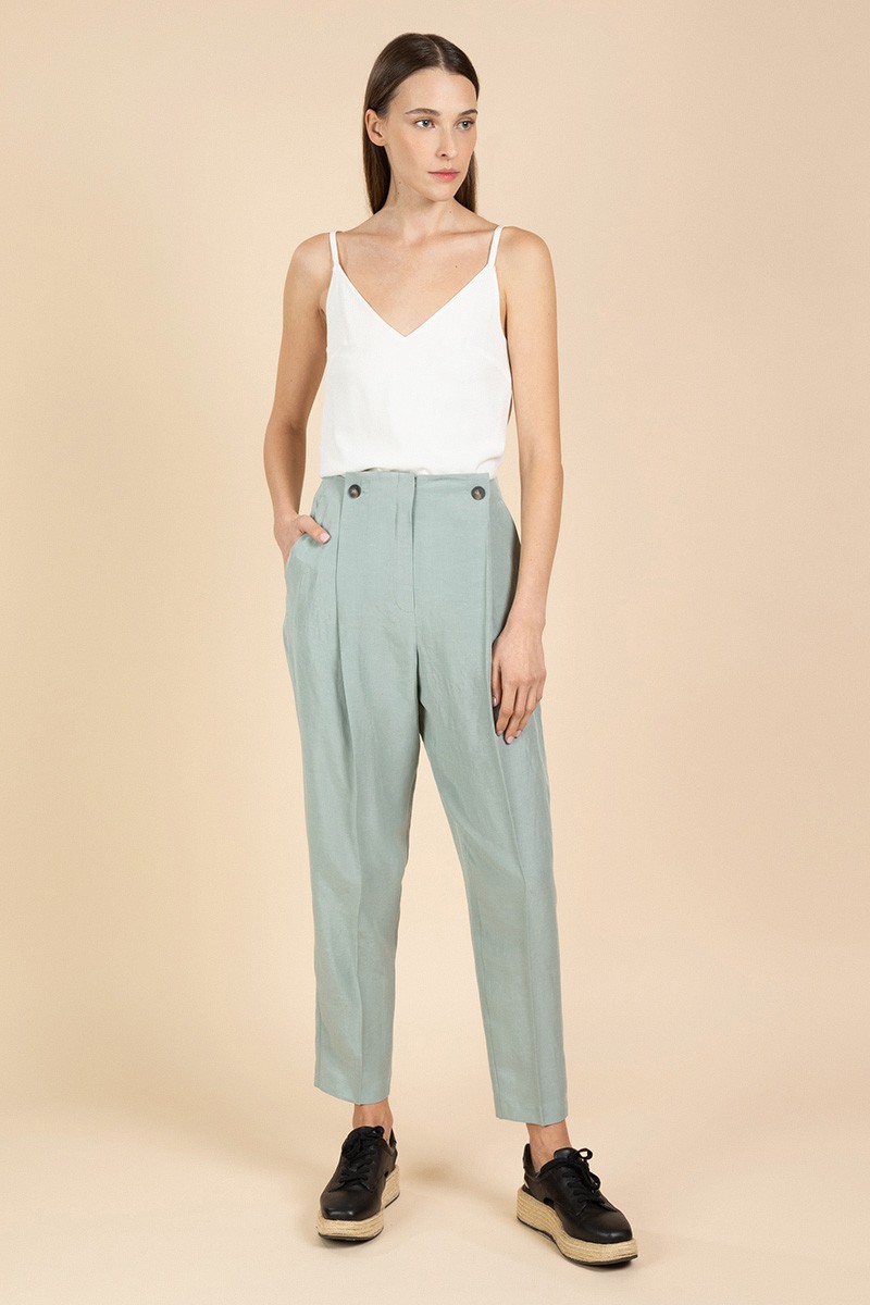 Брюки VASSA&Co, пол женский, цвет коричневый, фото №2