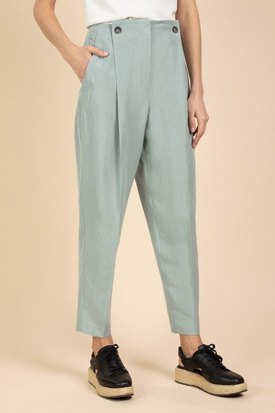 Брюки VASSA&Co, пол женский, цвет коричневый, фото №3