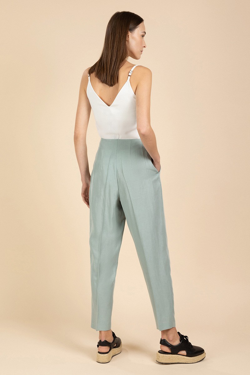 Брюки VASSA&Co, пол женский, цвет коричневый, фото №5