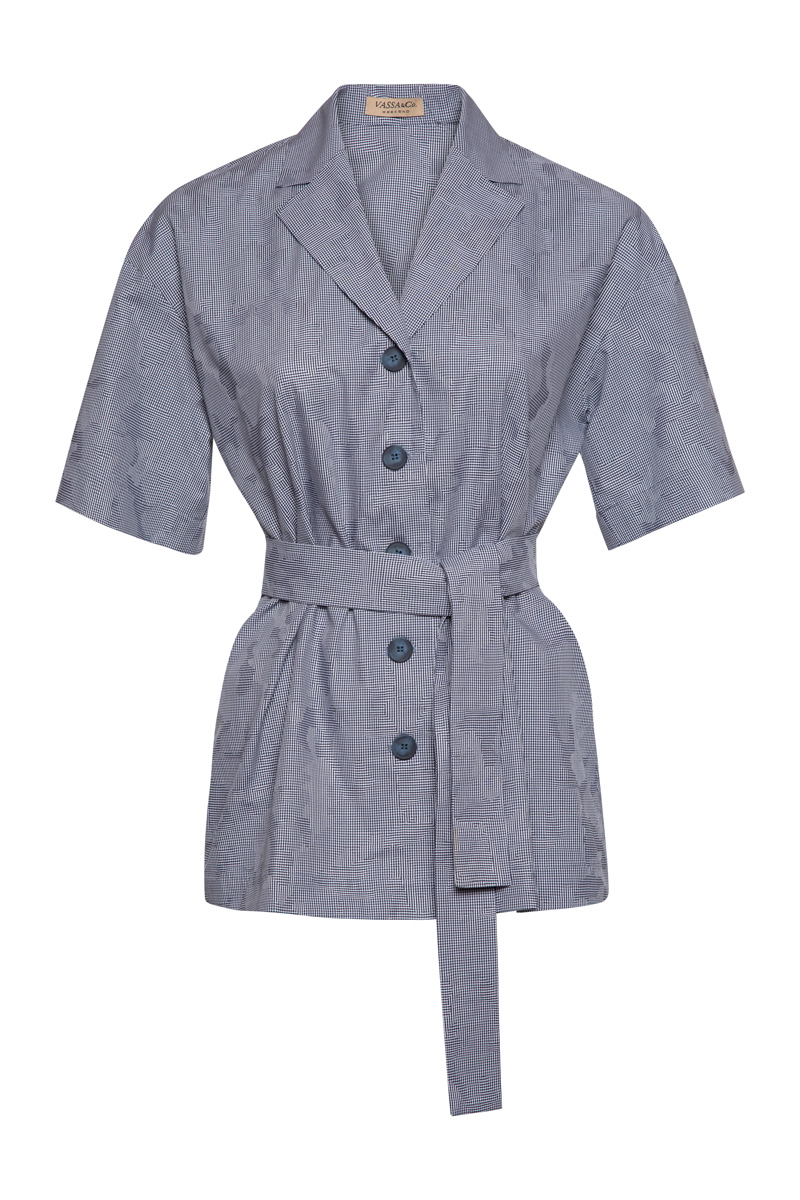 Жакет VASSA&Co, пол женский, цвет синий