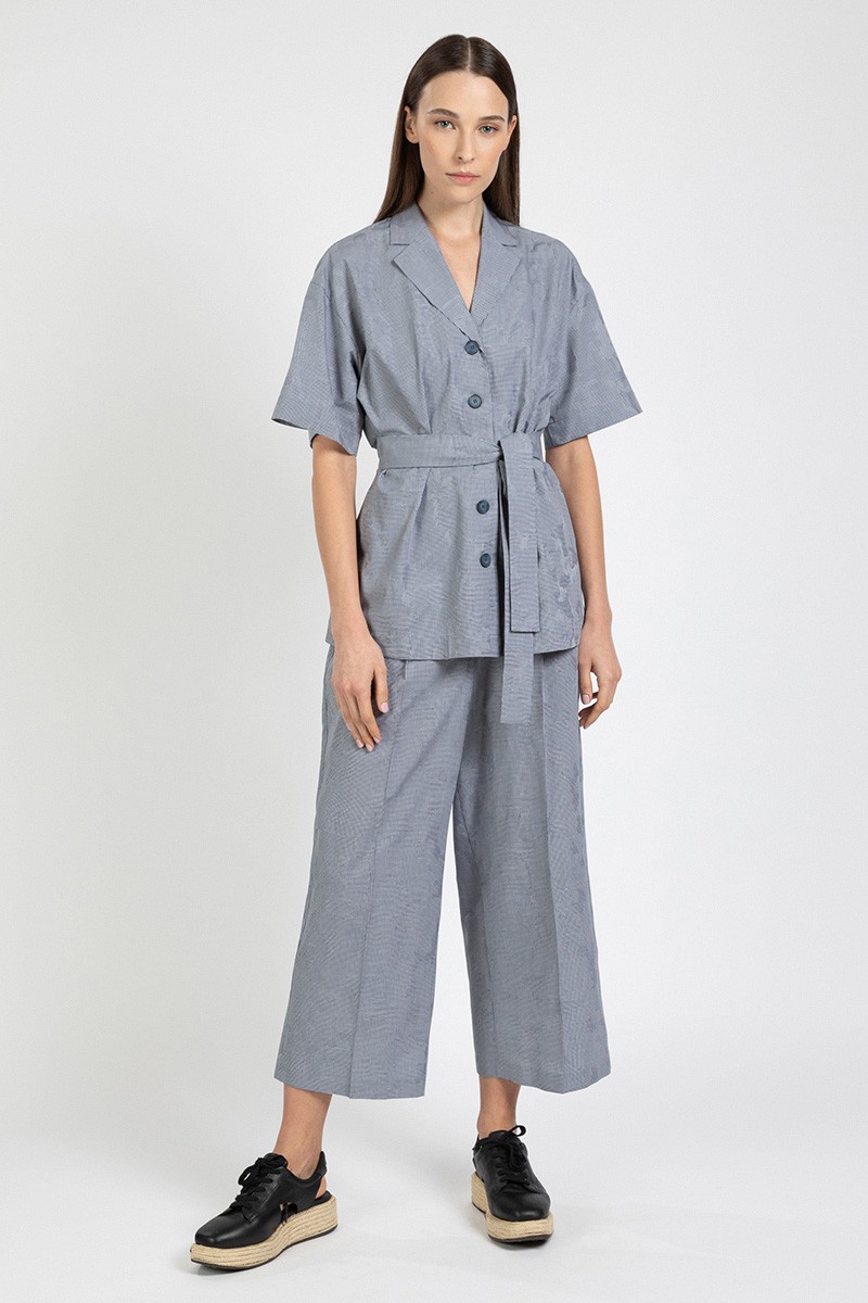 Жакет VASSA&Co, пол женский, цвет синий, фото №3