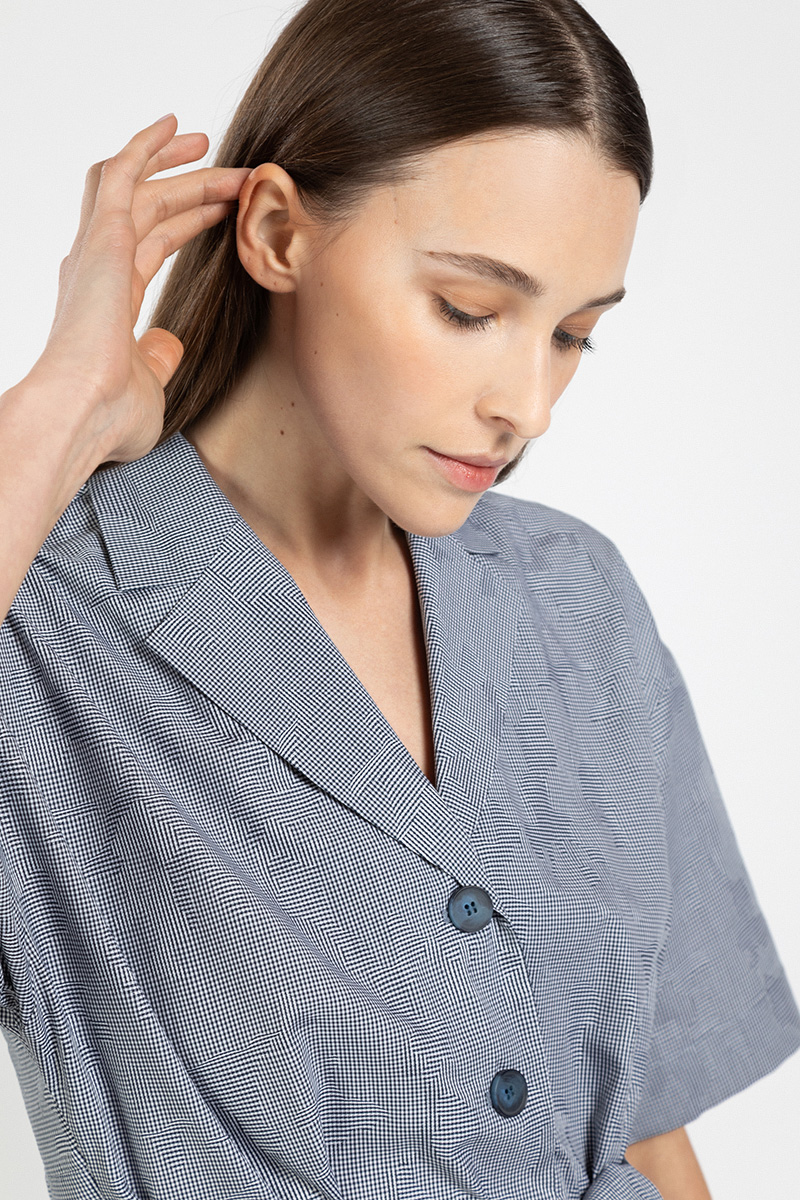 Жакет VASSA&Co, пол женский, цвет синий