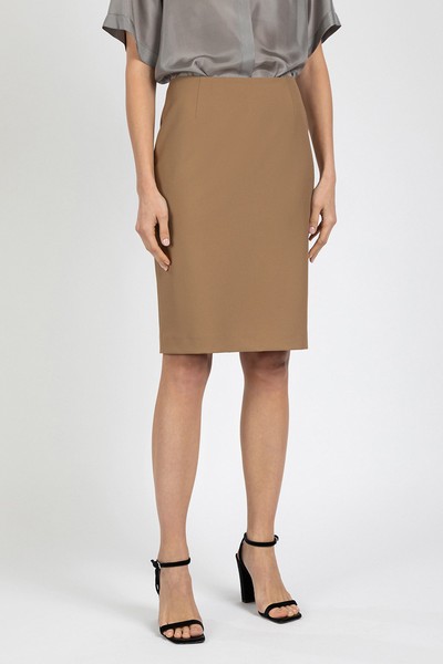 Базовая юбка-карандаш VASSA&Co, пол женский, цвет бежевый, фото №3