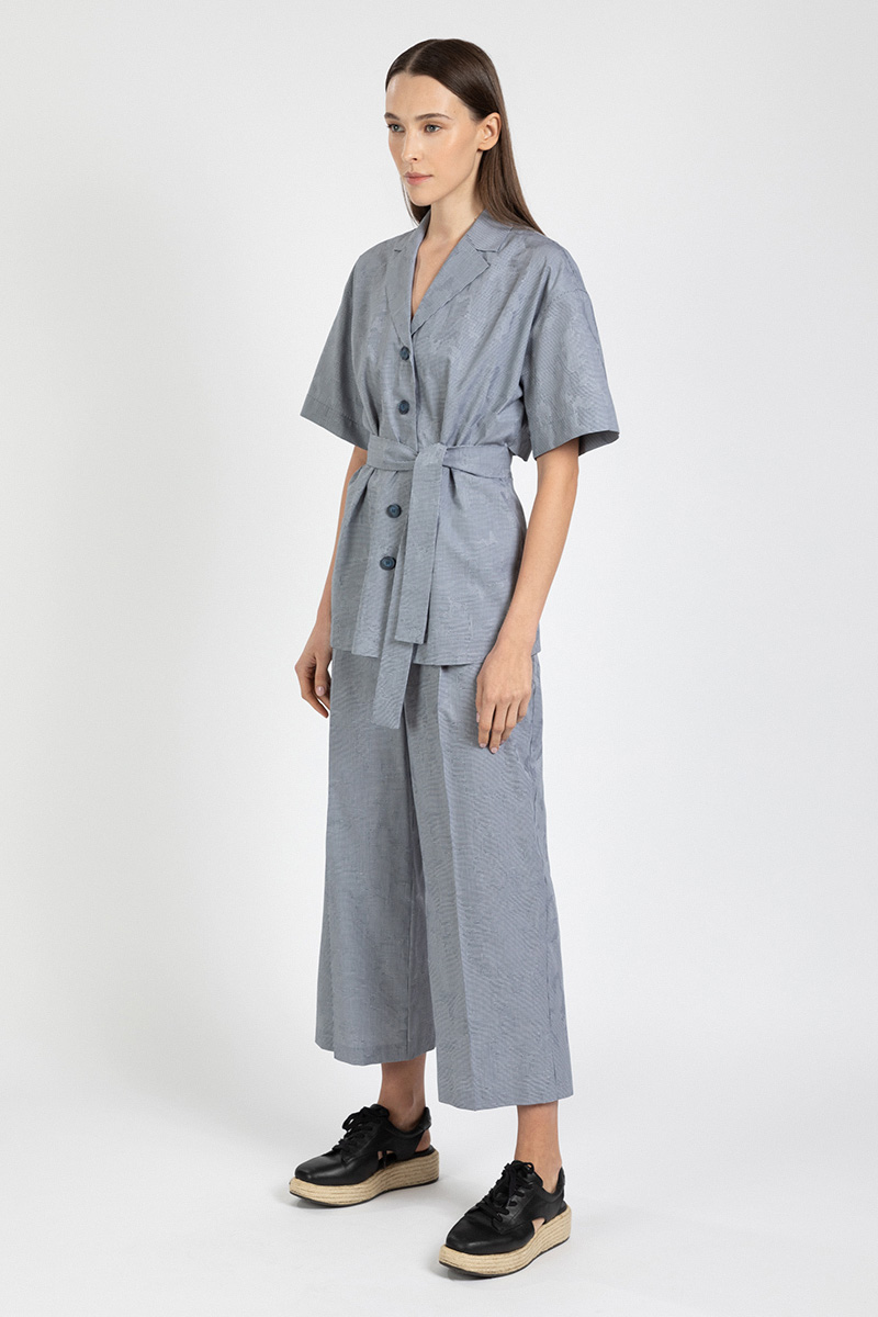 Жакет VASSA&Co, пол женский, цвет синий