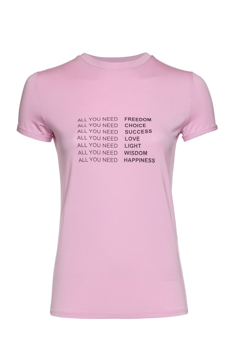 T-shirt VASSA&Co, пол female, цвет pink, фото №5