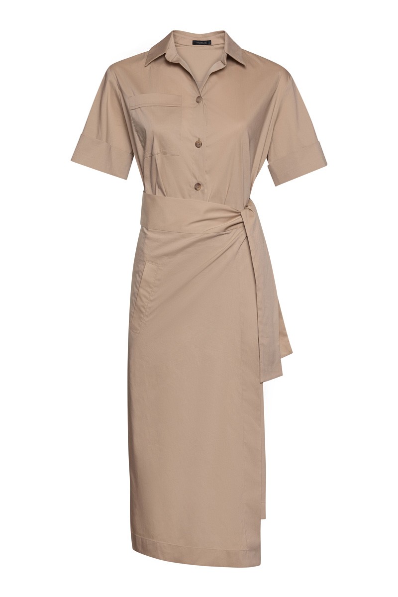 Dress VASSA&Co, пол female, цвет бежевый, фото №7