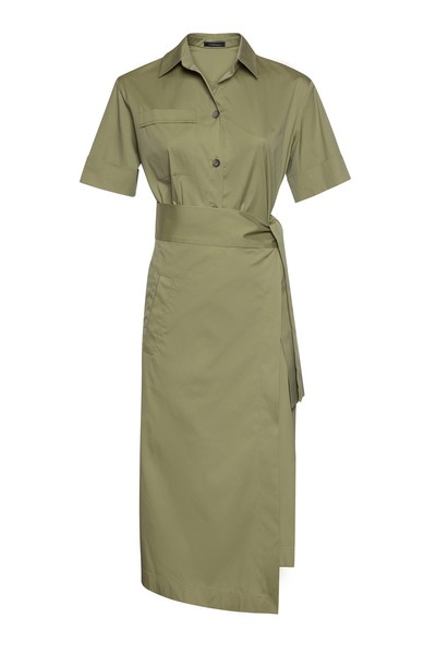 Платье VASSA&Co, пол женский, цвет зеленый, фото №7