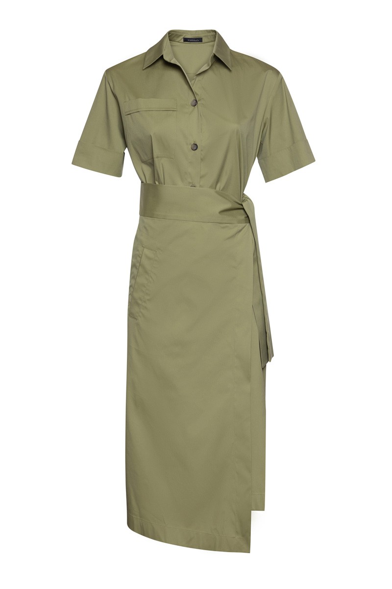 Dress VASSA&Co, пол female, цвет Зеленый, фото №7