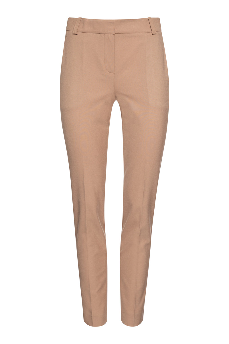 Классические прямые брюки VASSA&Co, пол женский, цвет коричневый