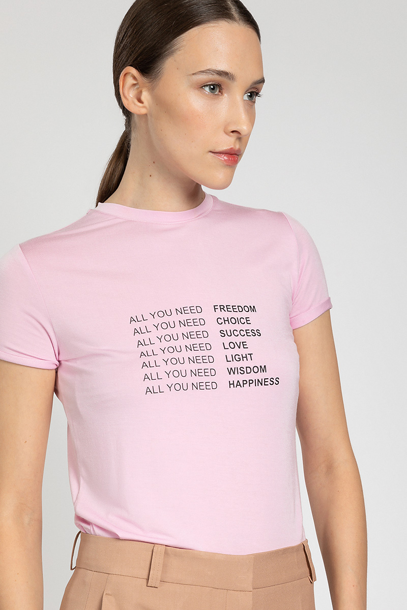 T-shirt VASSA&Co, пол female, цвет pink