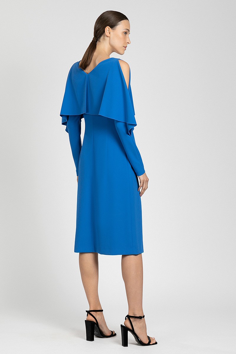 Платье VASSA&Co, пол женский, цвет синий, фото №4