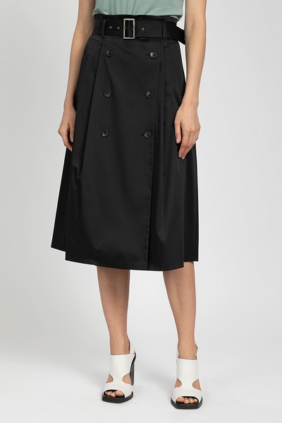 Юбка VASSA&Co, пол женский, цвет черный, фото №2