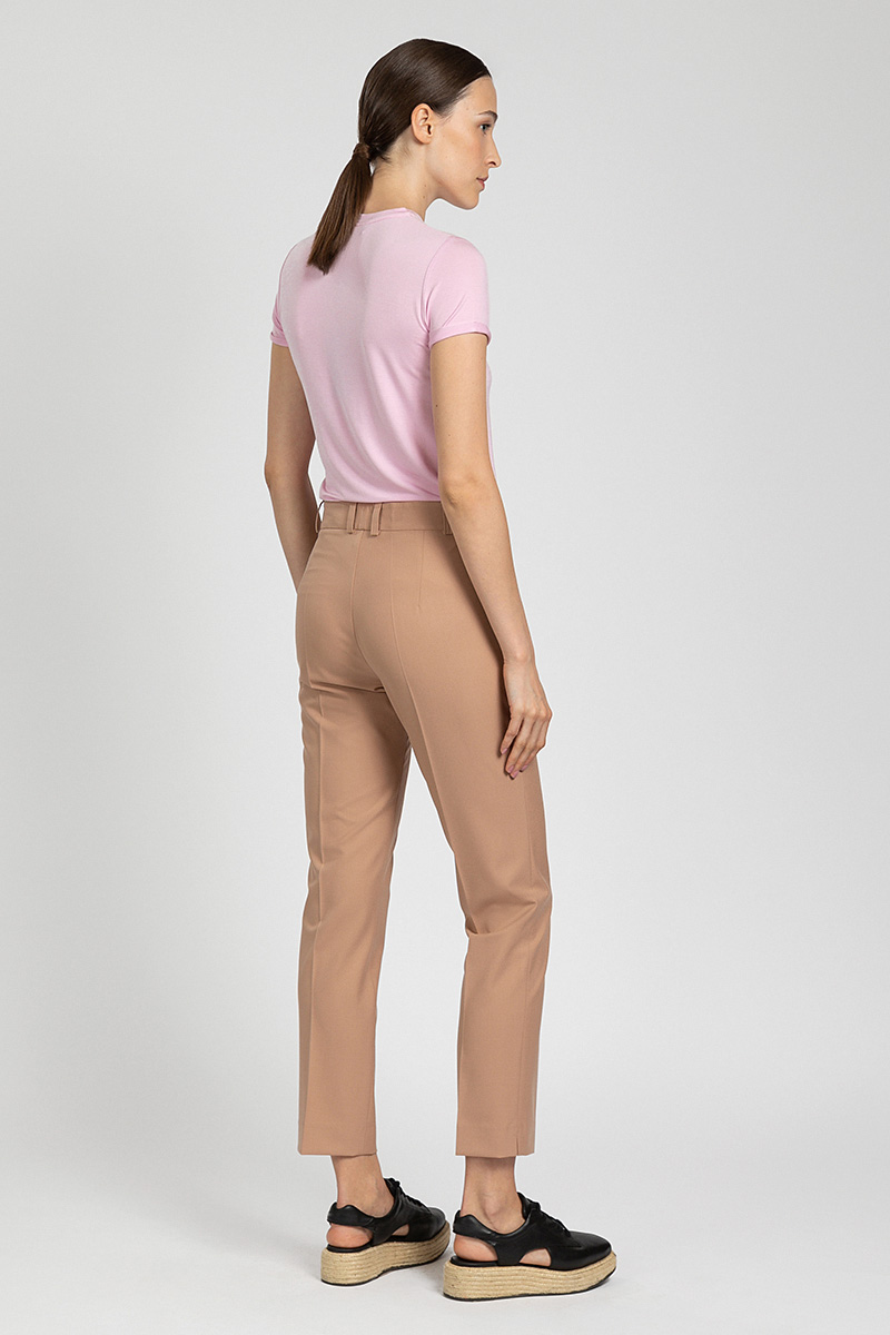 Классические прямые брюки VASSA&Co, пол женский, цвет коричневый
