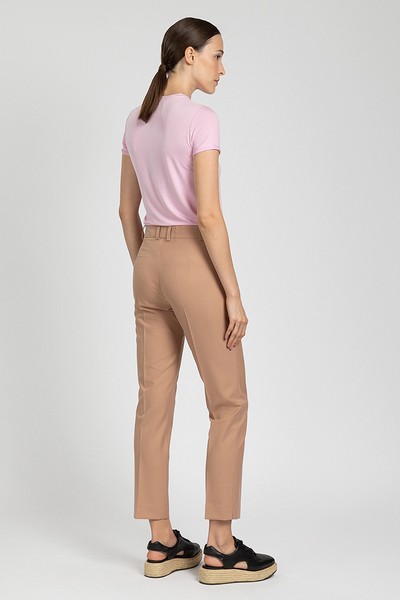 Классические прямые брюки VASSA&Co, пол женский, цвет коричневый, фото №3