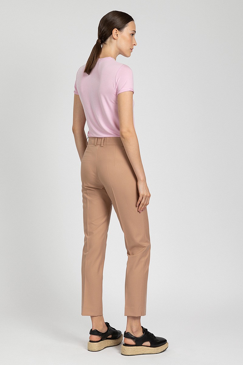 Классические прямые брюки VASSA&Co, пол женский, цвет коричневый, фото №3