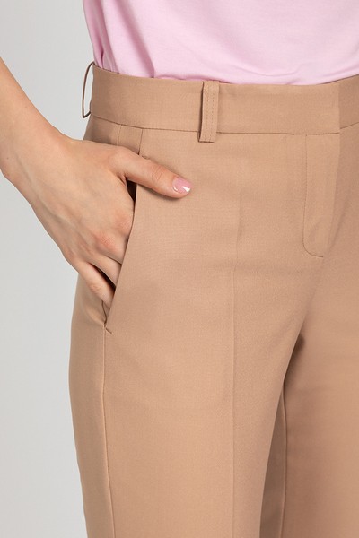 Классические прямые брюки VASSA&Co, пол женский, цвет коричневый, фото №4