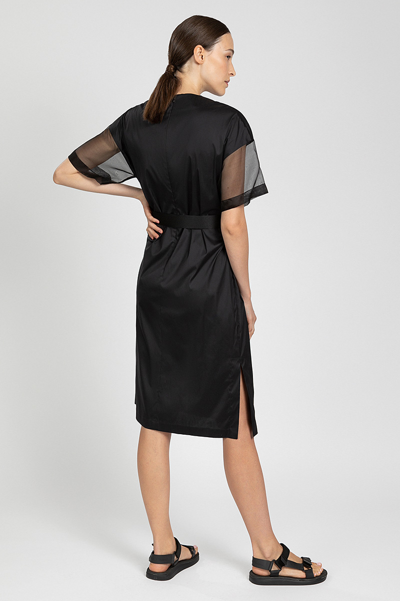 Платье в спортивном стиле VASSA&Co, пол женский, цвет черный