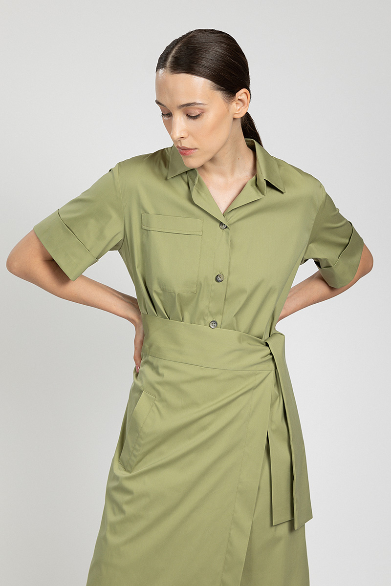 Dress VASSA&Co, пол female, цвет Зеленый