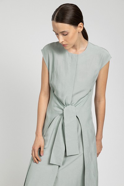 Платье с отлетными деталями VASSA&Co, пол женский, цвет коричневый, фото №4