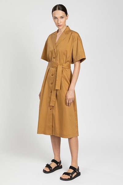 Платье VASSA&Co, пол женский, цвет коричневый, фото №2