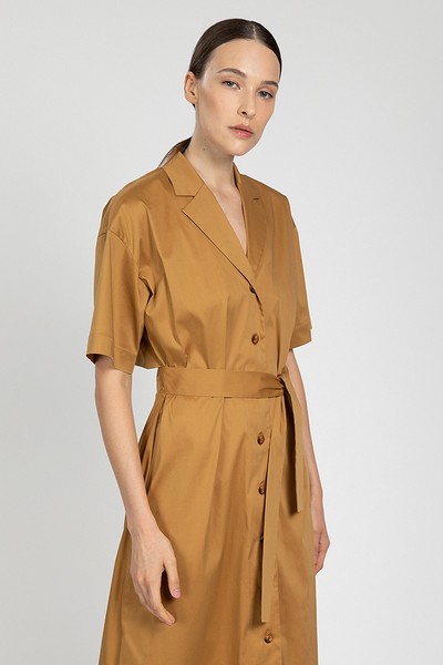 Платье VASSA&Co, пол женский, цвет коричневый, фото №3