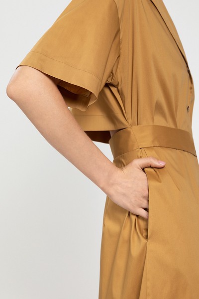 Платье VASSA&Co, пол женский, цвет коричневый, фото №4